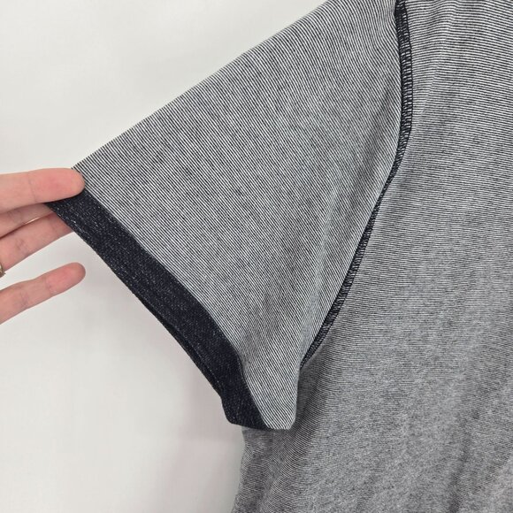 Roamers and Seekers mens size Medium Navy blue ringer short sleeve tee - Picture 2 of 8